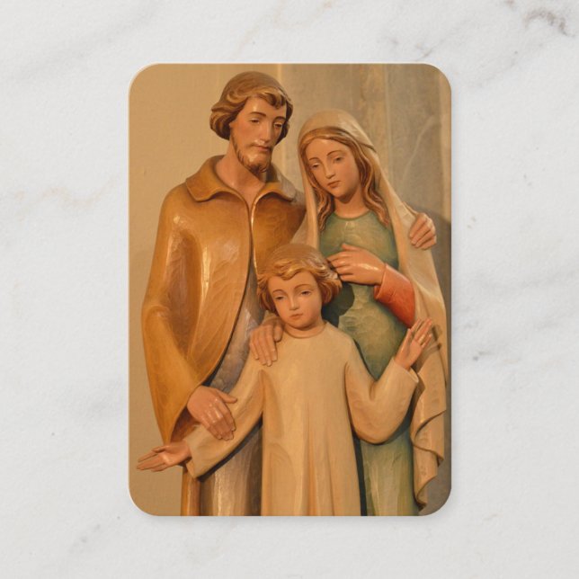Prayer To The Holy Family Prayer Card (Front)