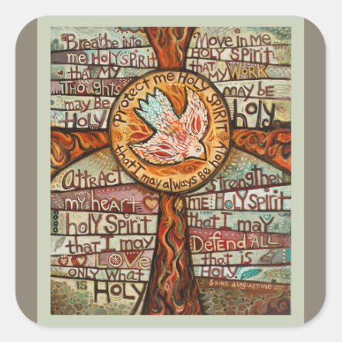 Prayer to the Holy Spirit Catholic Sticker