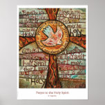 Prayer To The Holy Spirit Classroom Poster at Zazzle