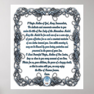 Prayer to the Miraculous Medal Poster