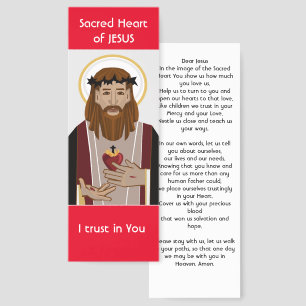 Prayer to the Sacred Heart of Jesus Bookmark