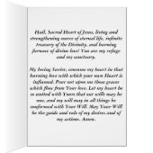 Prayer To The Sacred Heart Of JESUS Cards (Inside (Right))
