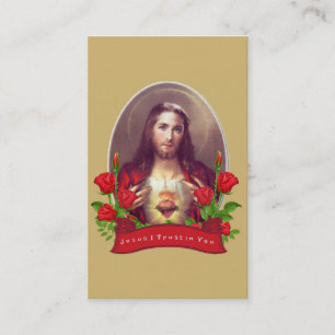 Prayer to the Sacred Heart of Jesus Holy Card