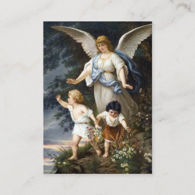 Prayer to Your Guardian Angel Business Card (Front)