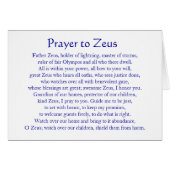 Prayer to Zeus Cards (Front Horizontal)