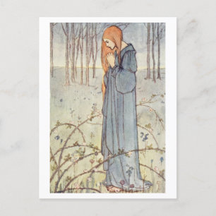 Prayer Vintage Illustration Postcard