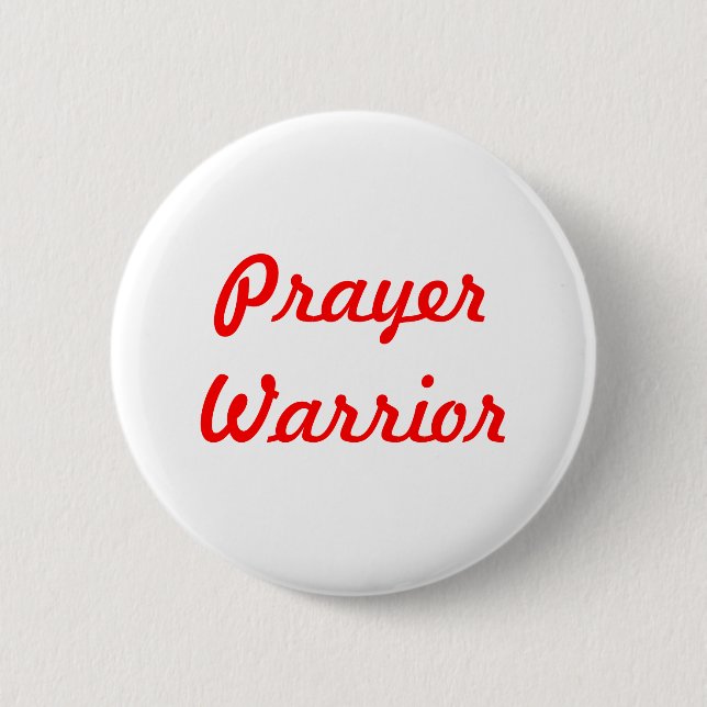 Prayer Warrior Button (Front)