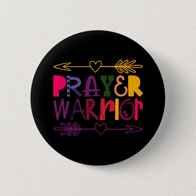 Prayer Warrior Button (Front)
