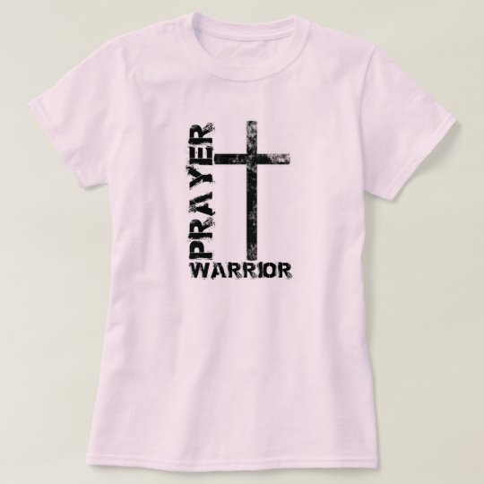Prayer Warrior Cross T-shirt | Zazzle
