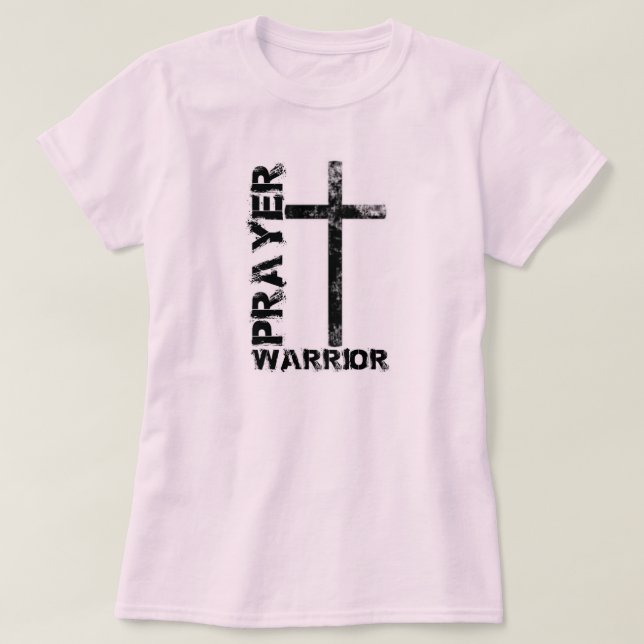 Prayer Warrior Cross T-shirt (Design Front)