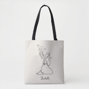 Prayer Warrior Design & Customize Name Tote Bag