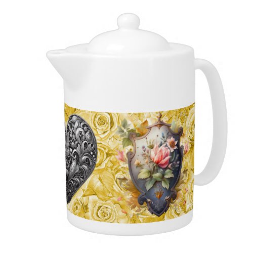 Prayer Warrior IV Porcelain Teapot 40 oz
