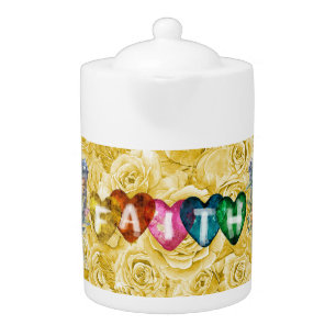 \Prayer Warrior IV Porcelain Teapot 40 oz