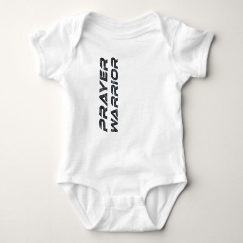 Prayer Warrior Men  Boys  Born_Again Christian  Baby Bodysuit