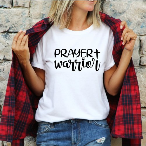 Prayer Warrior Modern Christian Faith T_Shirt