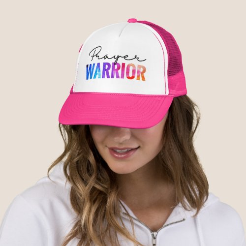 Prayer Warrior Motivational Trucker Hat