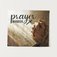 PRAYER WARRIOR Open Bible Christian Cross