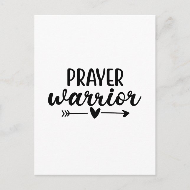 Prayer Warrior  Postcard (Front)