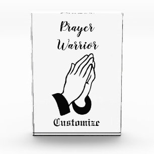 Prayer Warrior Praying Thunder_Cove Acrylic Award