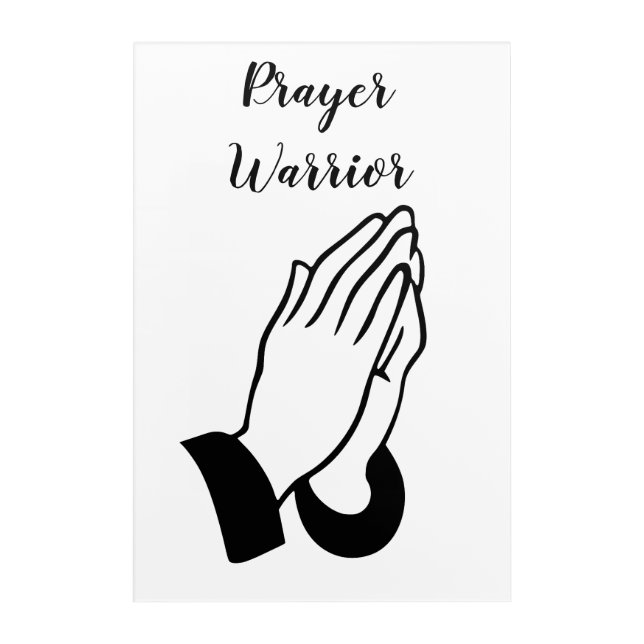 Prayer Warrior Praying Thunder_Cove Acrylic Print (Front)
