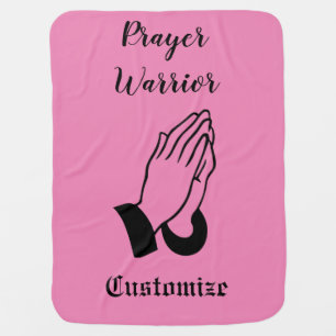 Prayer Warrior Praying Thunder_Cove Baby Blanket