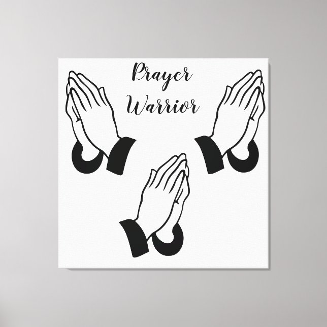 Prayer Warrior Praying Thunder_Cove Canvas Print (Front)