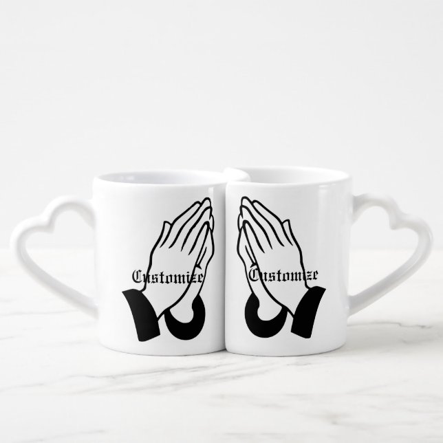 Prayer Warrior Praying Thunder_Cove Coffee Mug Set (Front Nesting)