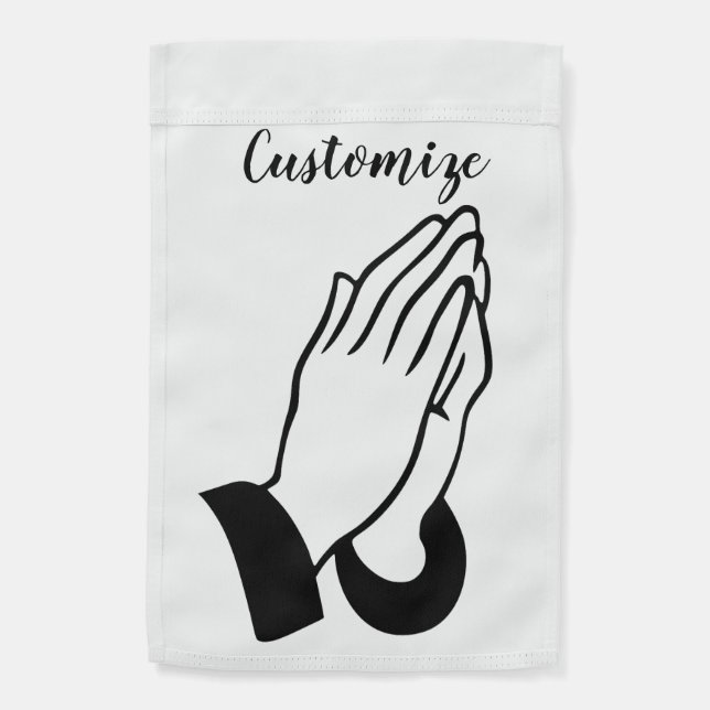 Prayer Warrior Praying Thunder_Cove Garden Flag (Back)