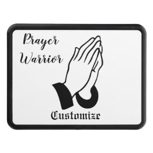 Prayer Warrior Praying Thunder_Cove Hitch Cover