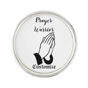 Prayer Warrior Praying Thunder_Cove Lapel Pin