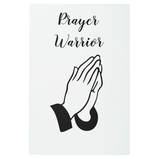 Prayer Warrior Praying Thunder_Cove Metal Print (Front)