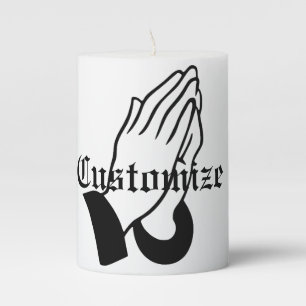 Prayer Warrior Praying Thunder_Cove Pillar Candle