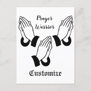 Prayer Warrior Praying Thunder_Cove Postcard