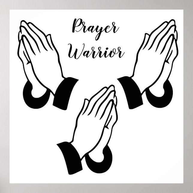 Prayer Warrior Praying Thunder_Cove Poster (Front)