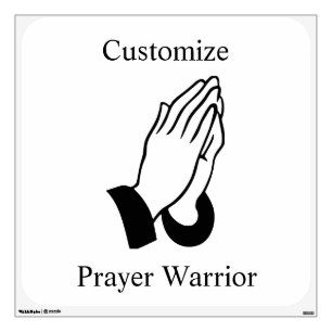 Prayer Warrior Praying Thunder_Cove Wall Decal