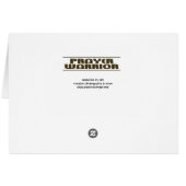 Prayer Warrior Products Cards (Back Horizontal)