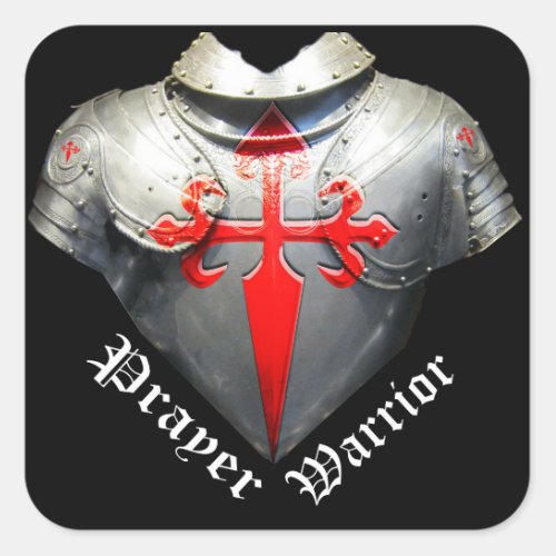 Prayer Warrior Square Sticker