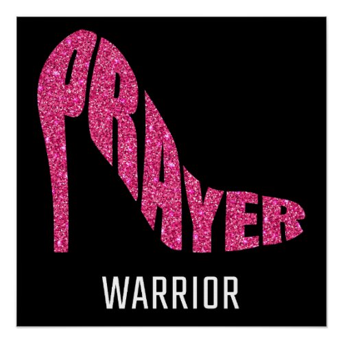 Prayer Warrior Women  Christian Faith Church  Poster