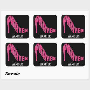 Prayer Warrior Women – Christian Faith Church Square Sticker