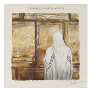 Prayer Western Wall Jerusalem Old City Israel Acrylic Print