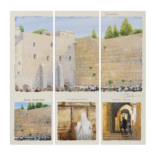 Prayer Western Wall KOTEL Jerusalem Old City ART