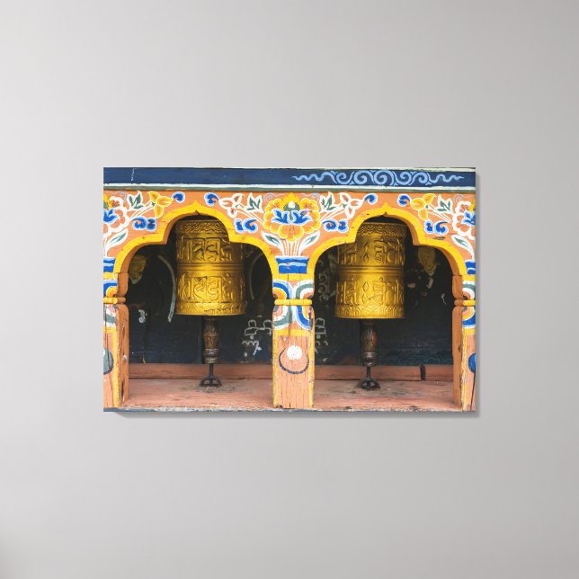 Prayer Wheels Canvas Print (Front)