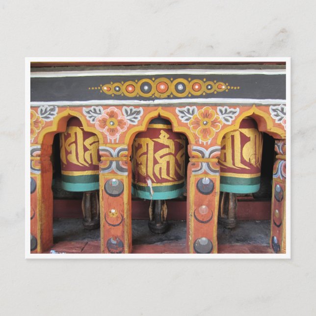 prayer wheels postcard (Front)
