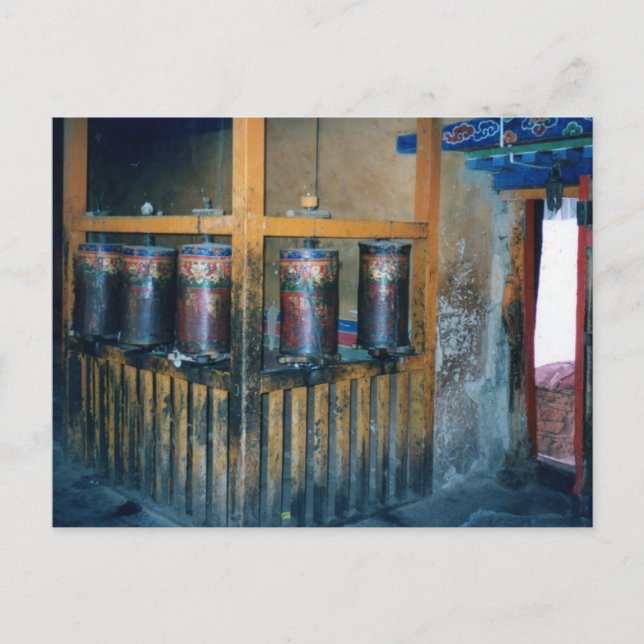 Prayer wheels postcard (Front)