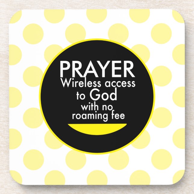 Prayer - Wireless Beverage Coaster (Front)