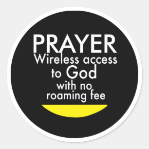 Prayer - Wireless Classic Round Sticker