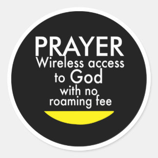 Prayer - Wireless Classic Round Sticker