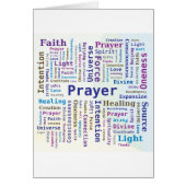 Prayer Word Cloud Multicolored Cards (Front)
