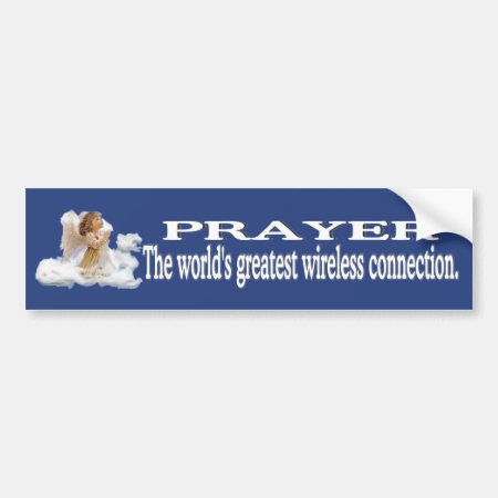 Prayer Worlds Greatest Wireless Connection #2 Bumper Sticker