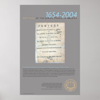 Prayerbook Prepared By Isaac Pinto Poster